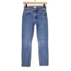 CLAUDIE PIERLOT “PASSY” BLUE DENIM JEANS WOMEN’S 36 – PARISIAN STRAIGHT LEG